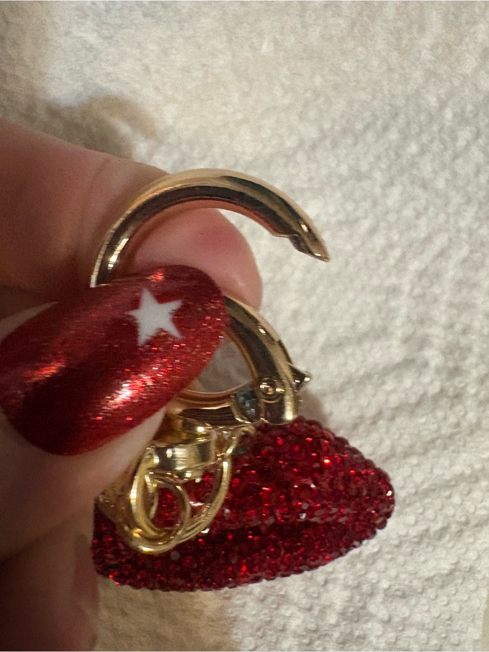 Bag Charm/keychain Glitter Pink lips - Picture 3 of 3